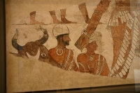 Ordonnateur du sacrifice,  peinture du palais de Mari